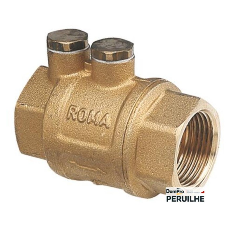 Clapet retenue laiton double femelle 40/49 | Peruilhe