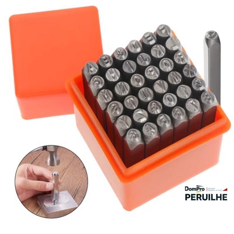 Alphabet à frapper acier 3 mm | Peruilhe