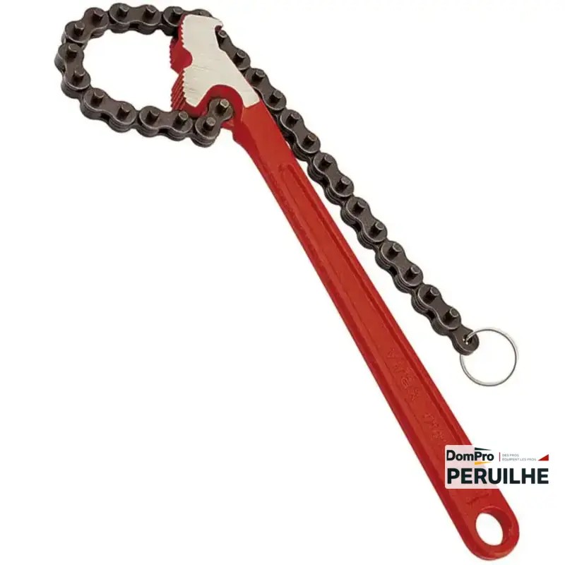 Clé serre-tube chaîne double denture 60-114mm | Peruilhe