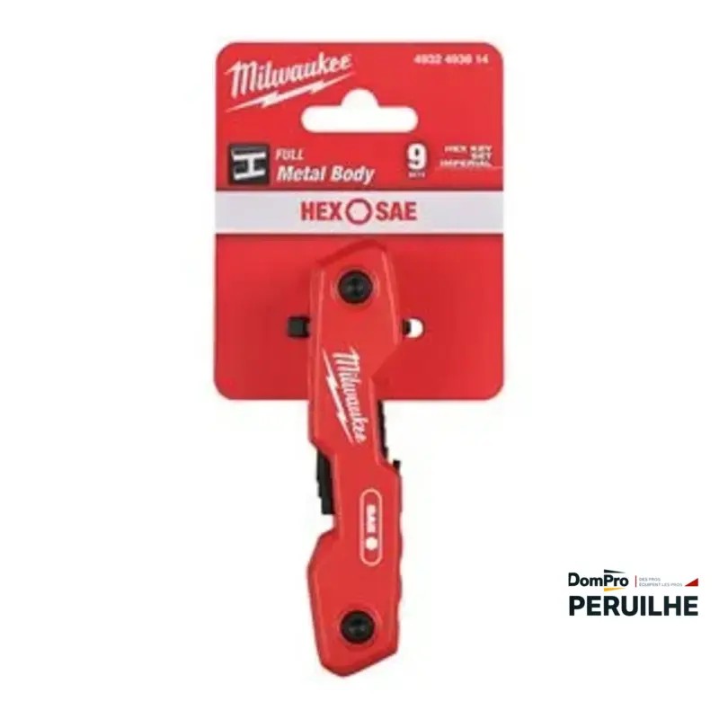 Set 9 clés hexagonales compactes Milwaukee | Peruilhe