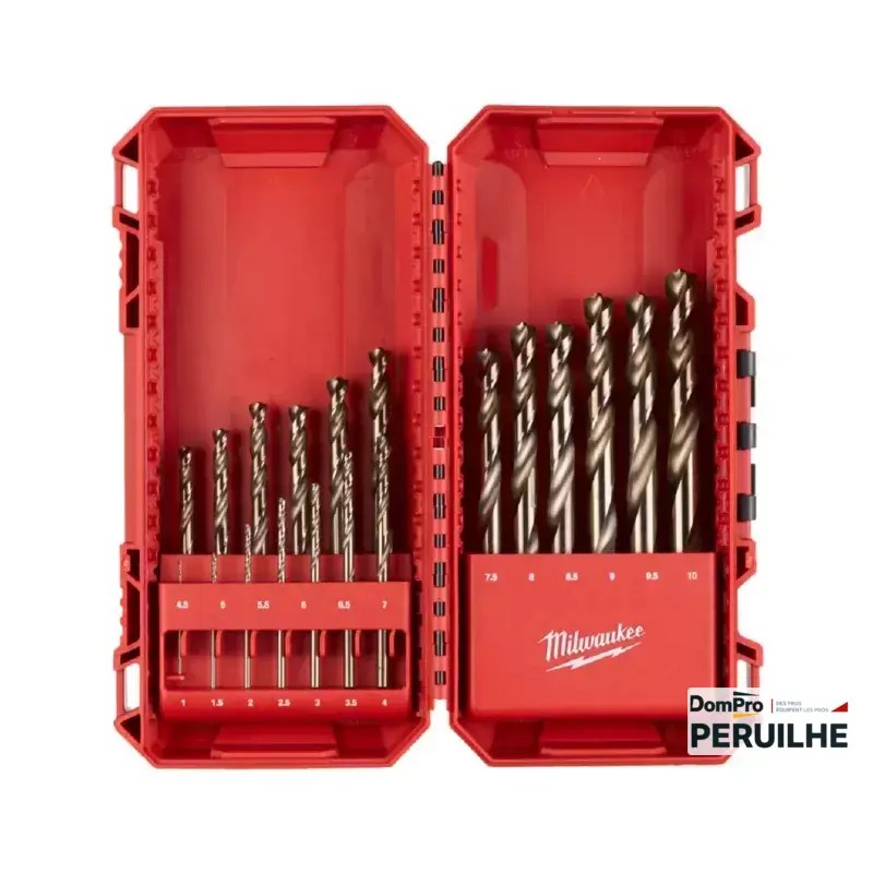 Coffret 19 forets métaux HSS cobalt | Peruilhe