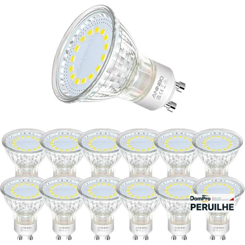 Ampoule LED spot GU10 4000K 450lm x2 | Peruilhe