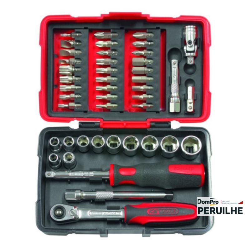 Coffret douilles 1/4" 44 pcs KS Tools | Peruilhe