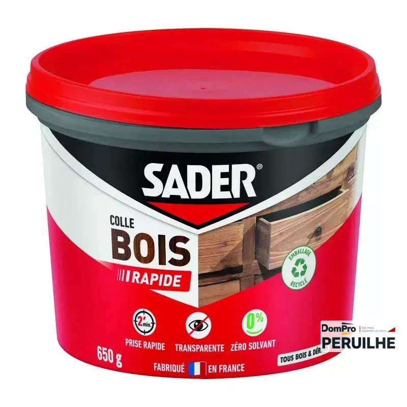 Colle Bois Sader Prise Rapide 650 g | Peruilhe