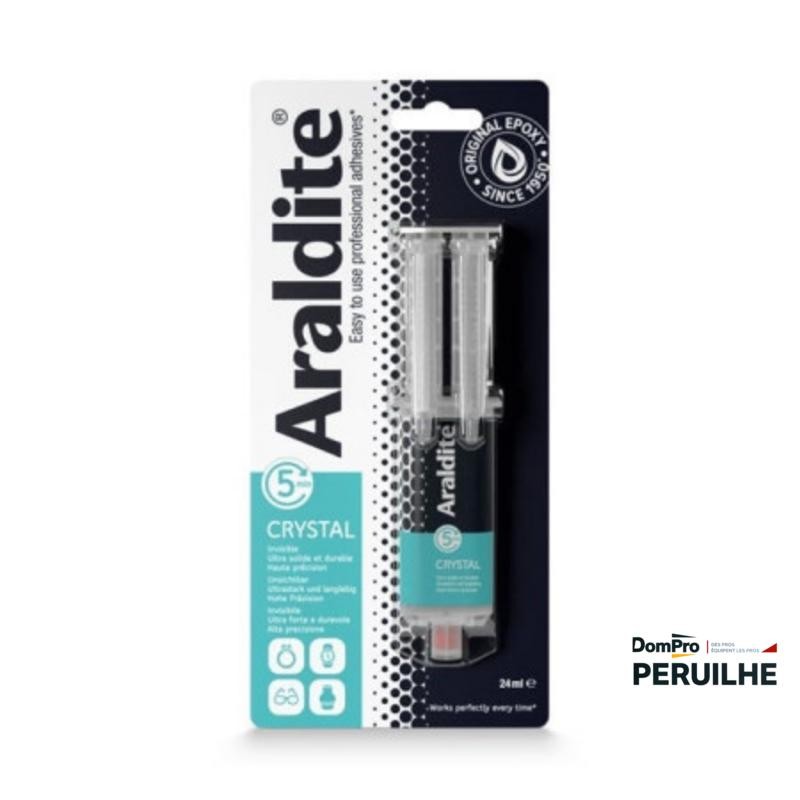 Colle Epoxy Araldite Crystal 24ml | Peruilhe