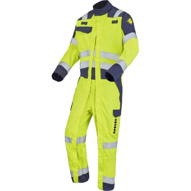 Combinaison 2 Zip ATEX HV Jaune/Marine T.0 | Peruilhe