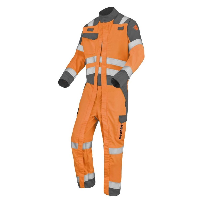 Combinaison Silvertech orange/gris T.3 | Peruilhe