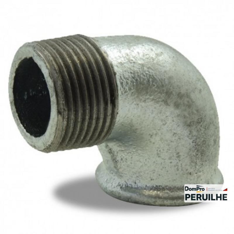 Coude 90° MF Galva 15x21 | Peruilhe