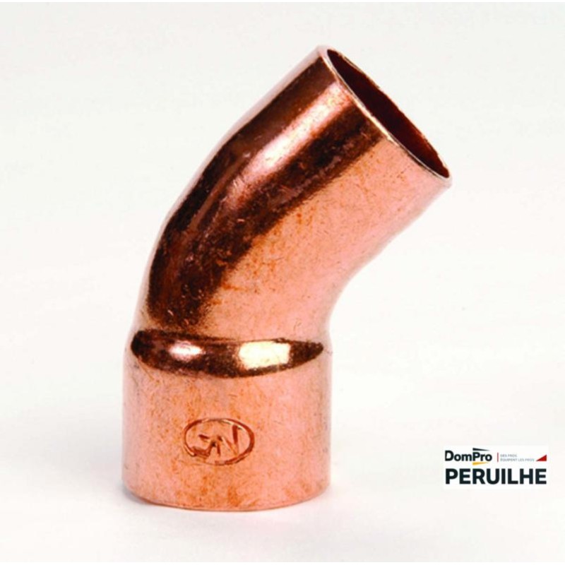 Coude cuivre 14/16 MF 45° Peruilhe