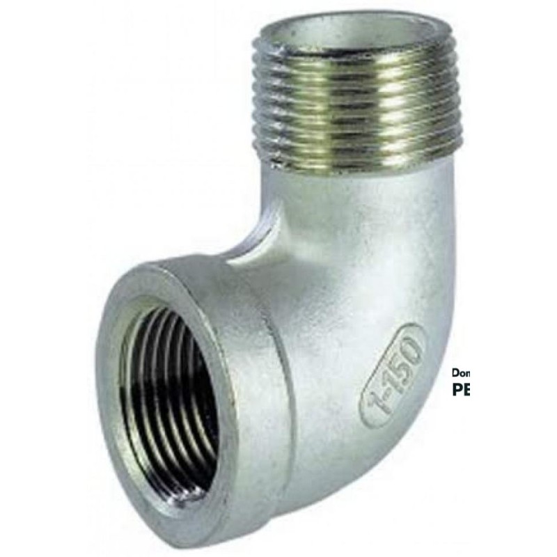 Coude inox 316 BSPT 12/17 MF 90° | Peruilhe