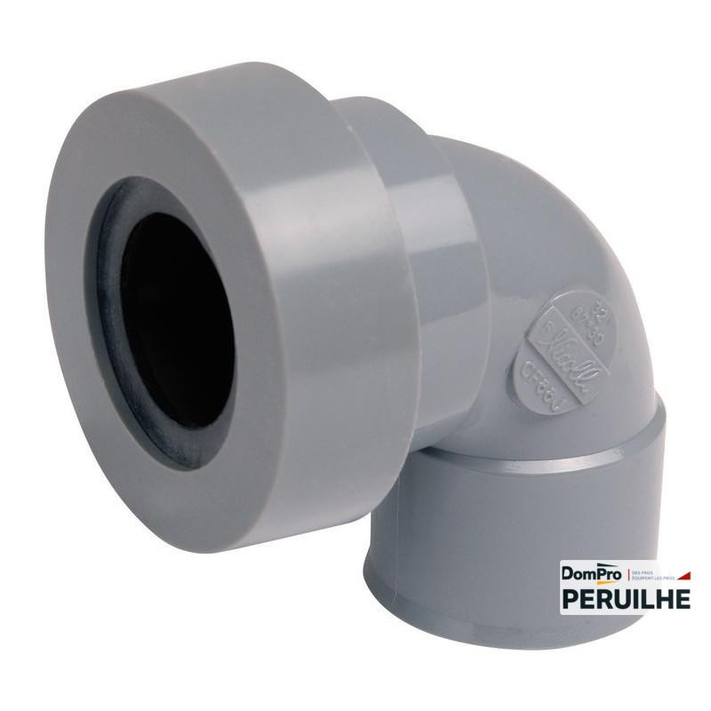 Coude PVC 87° 32 mm à lèvre | Peruilhe