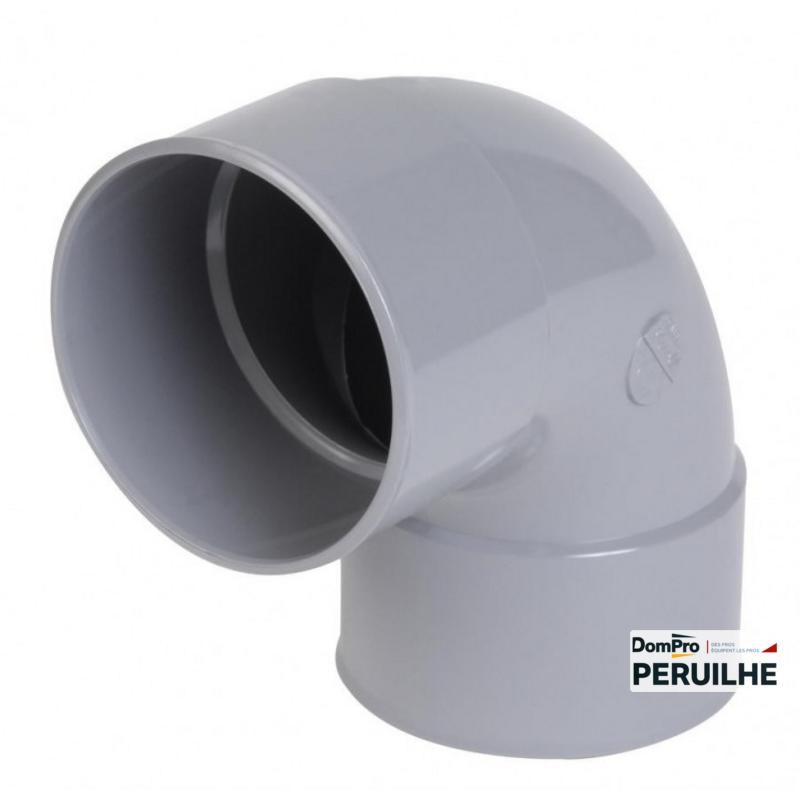 Coude PVC FF Ø125 87°30 réf CX88 Nicoll | Peruilhe