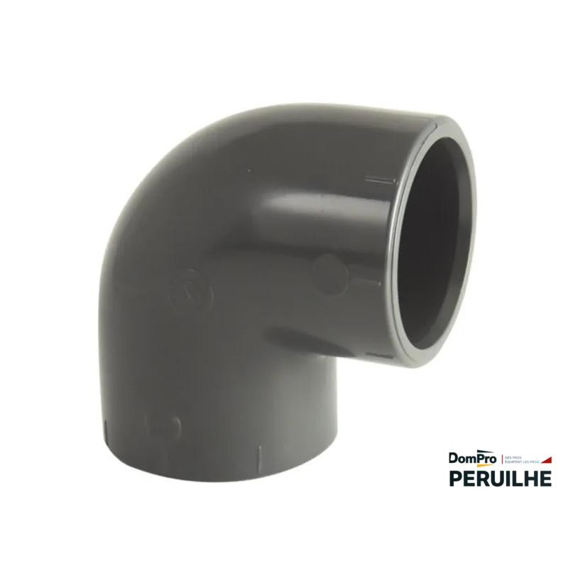 Coude PVC pression 90° D.90 FF | Peruilhe
