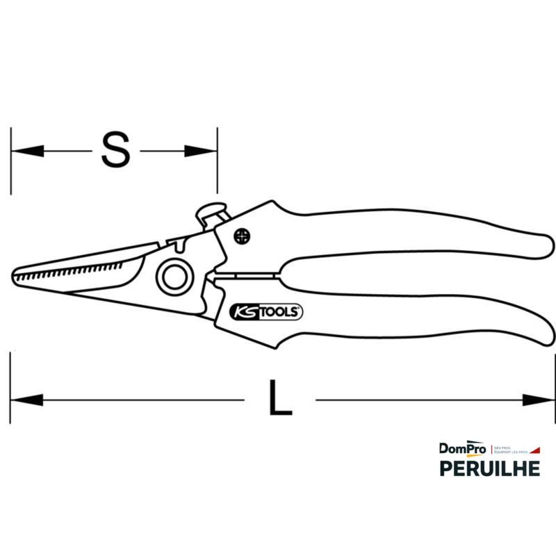Ciseau droit modèle court 145 mm | Peruilhe