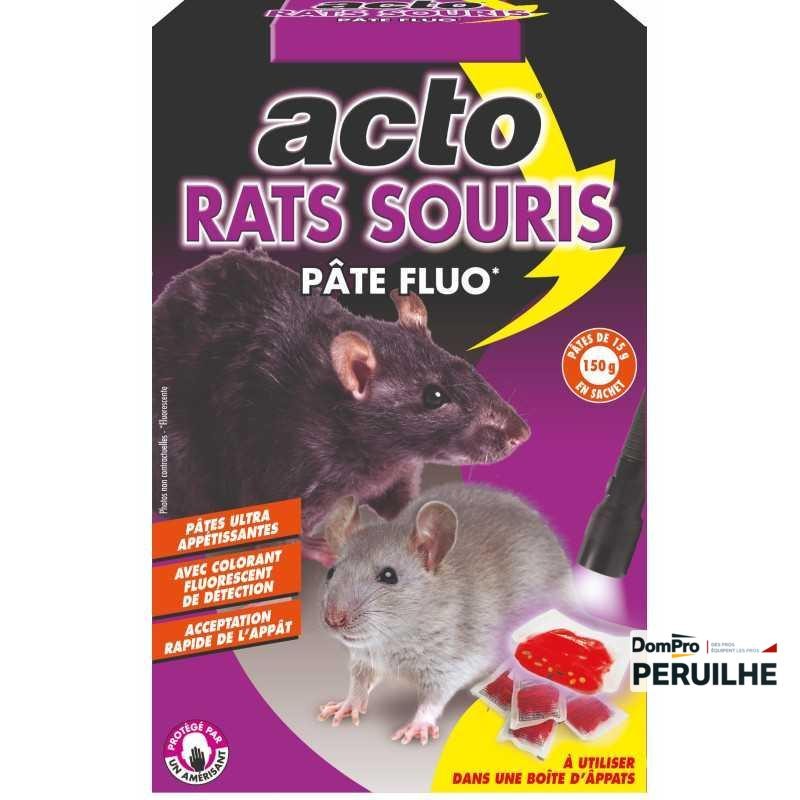 Appât pâte fluo rats et souris 150g | Peruilhe