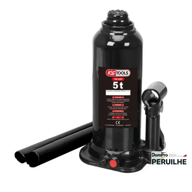 Cric bouteille hydraulique 5T KS Tools | Peruilhe