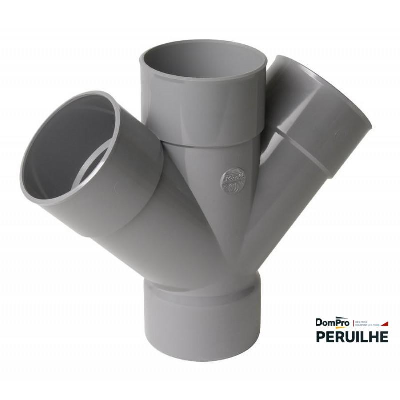 Culotte PVC FF 45° Ø100 Nicoll | Peruilhe