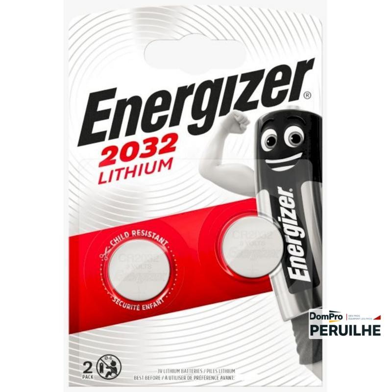 Piles bouton Energizer CR2032 3V - Pack 4 | Peruilhe