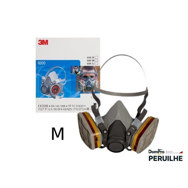Demi-masque 3M 6200 taille M | Peruilhe