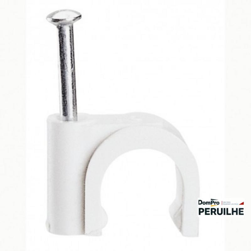 Lot 100 attaches pontet Ø5 mm blanches | Peruilhe