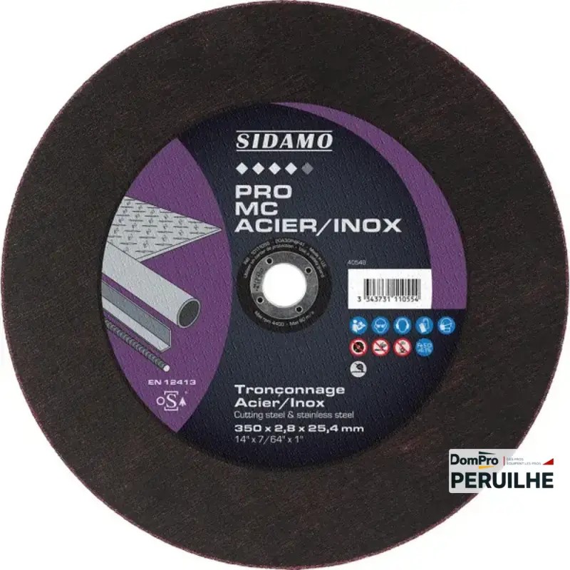 Disque à tronçonner Ø350x2.8x25.4 mm | Peruilhe