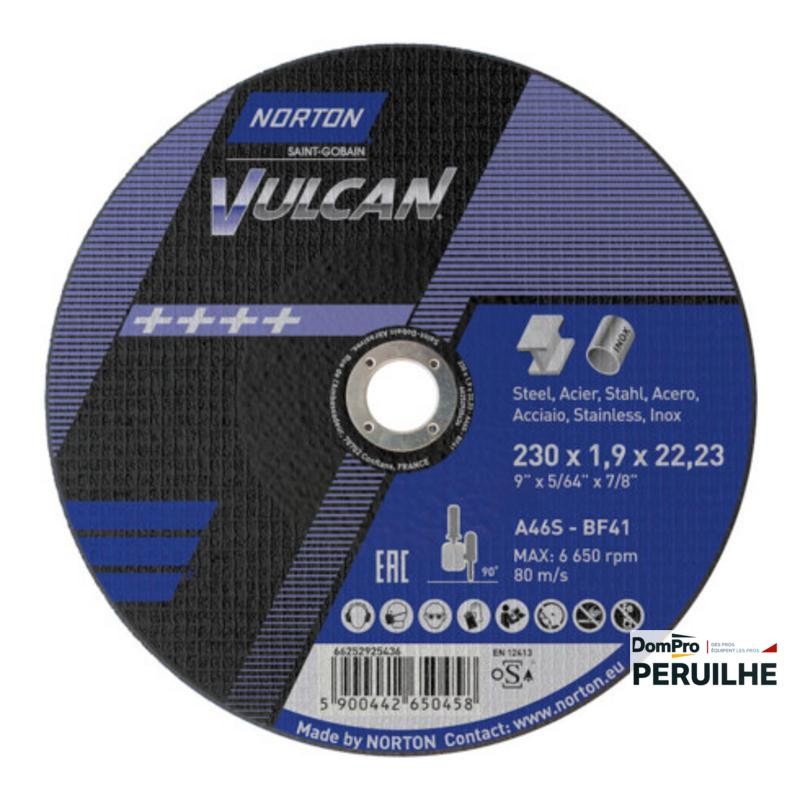 Disque à tronçonner Norton Vulcan 230x1,9 | Peruilhe