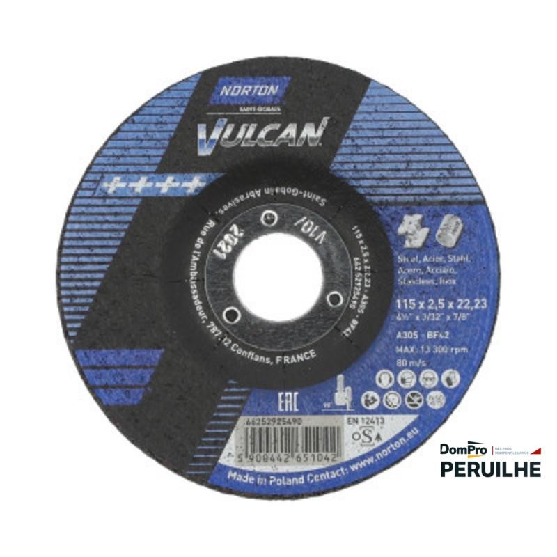 Disque acier/INOX Vulcan 230x3.2 Norton | Peruilhe