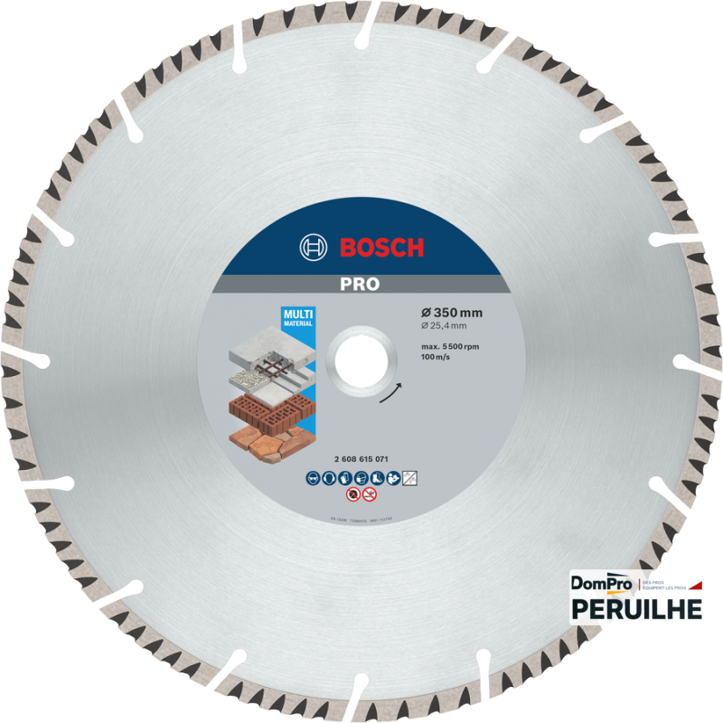 Disque diamant D.350x25.4 mm à segments | Peruilhe