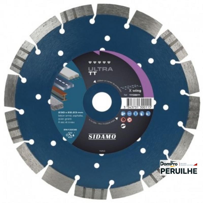 Disque diamant segment 230 mm ULTRA TT | Peruilhe