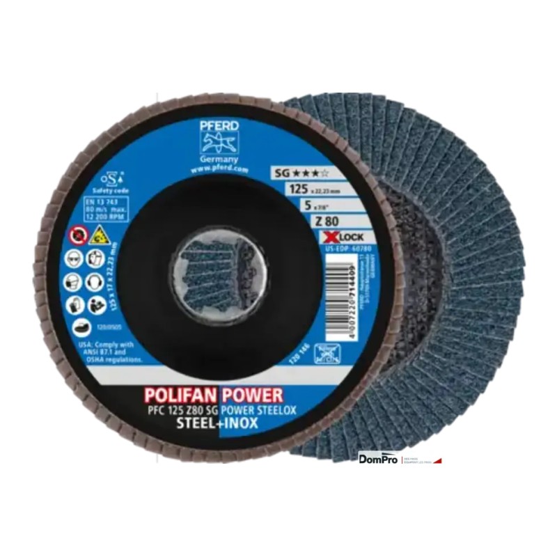 Disque lamelles PFC 125 ZA 80 SG | Peruilhe