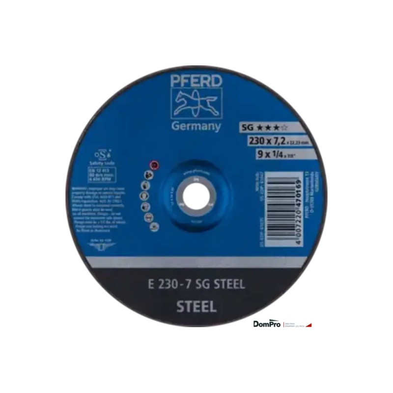 Disque à ébarber E 230x7,2 PFERD | Peruilhe