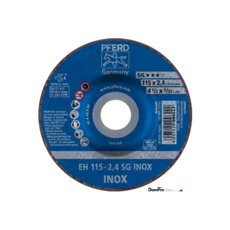 Disque SG INOX 115x2,4 Pferd | Peruilhe