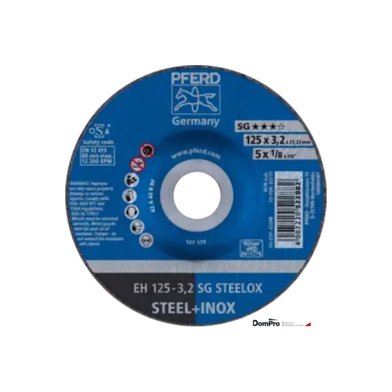 Disque SG INOX 125x3,2 PFERD | Peruilhe