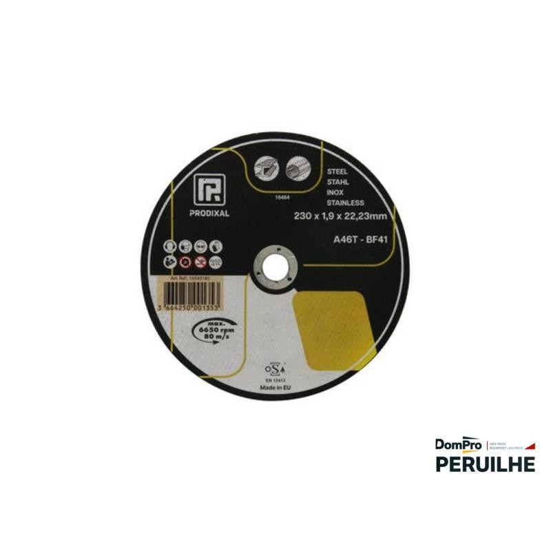 Disque tronçon plat 230x1.9 Prodixal | Peruilhe