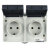 Double prise 2P+T IP44 Aquatop Electraline | Peruilhe