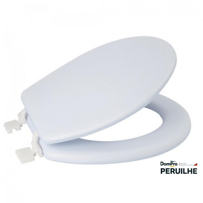 Abattant WC moelleux PVC blanc | Peruilhe