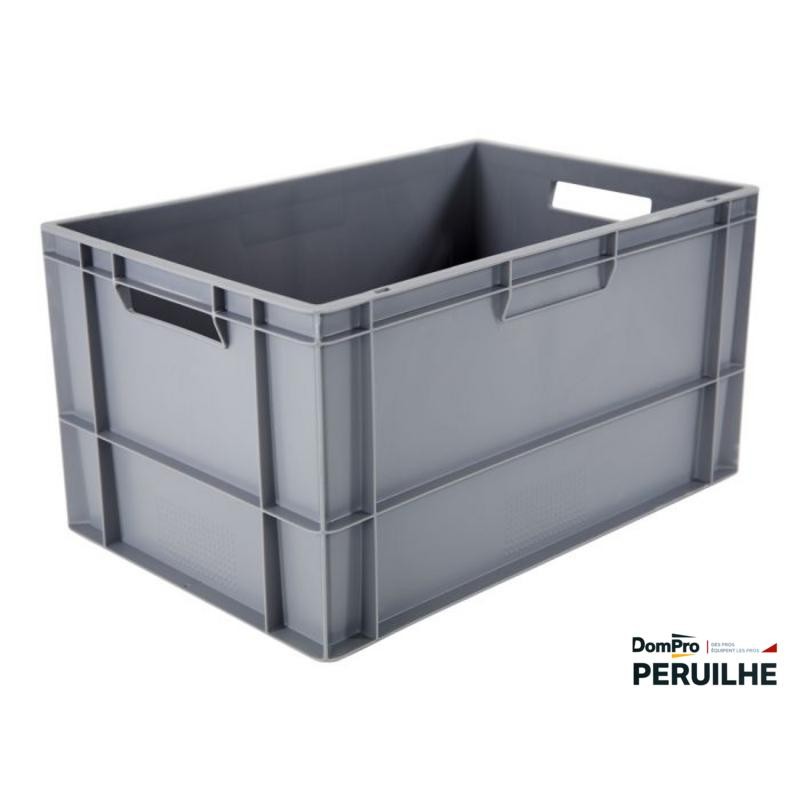 Bac palettisable 60L 600x400x320 mm gris | Peruilhe