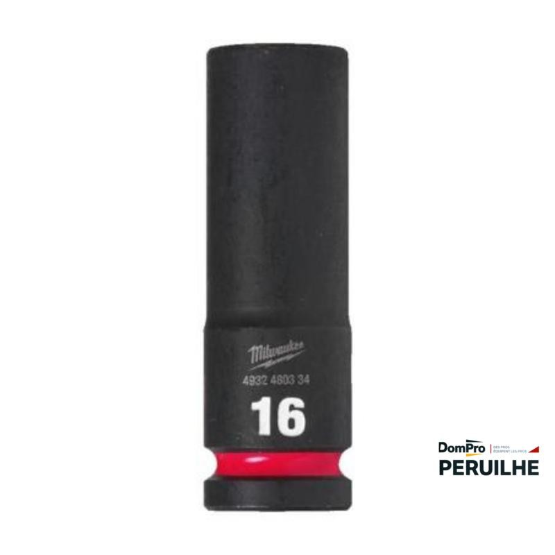 Douille Shockwave 1/2" hex longue 16 mm | Peruilhe
