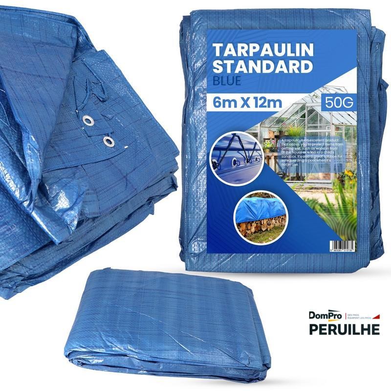 Bâche 6x12m PE 300g/m² blanche | Peruilhe