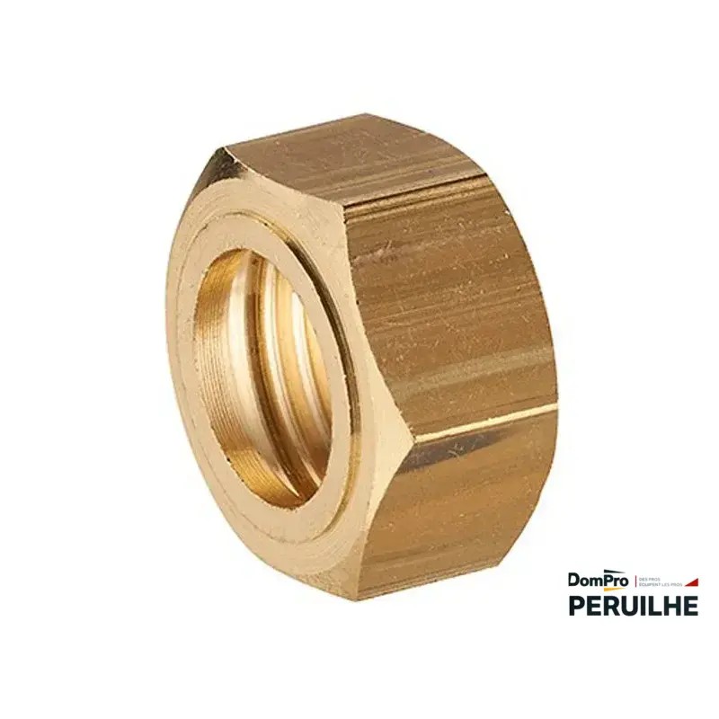 Écrou laiton collet battu 12 mm 15x21 | Peruilhe