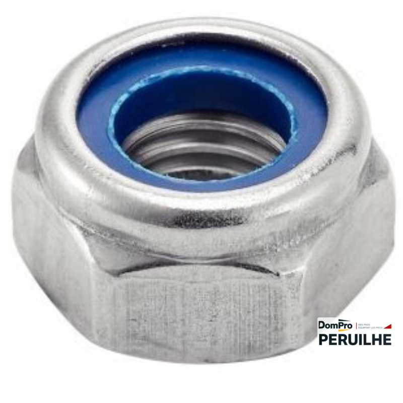 Écrou frein inox A2 M16 DIN 985 | Peruilhe