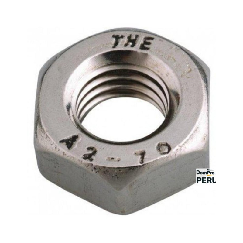 Écrou inox A2 M8 DIN 934 boîte 200 | Peruilhe