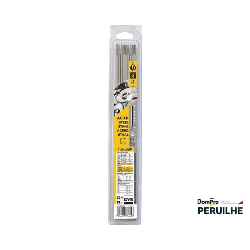 Électrode acier D 4 mm blister 8 pcs | Peruilhe