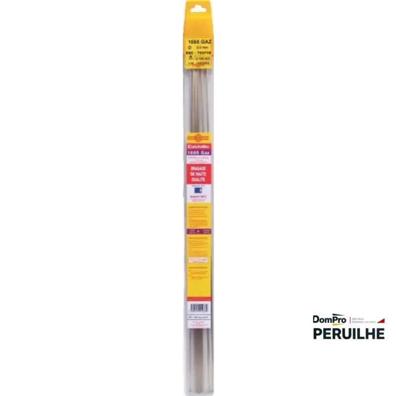 Baguette brasure 2 mm 40% argent Castolin | Peruilhe