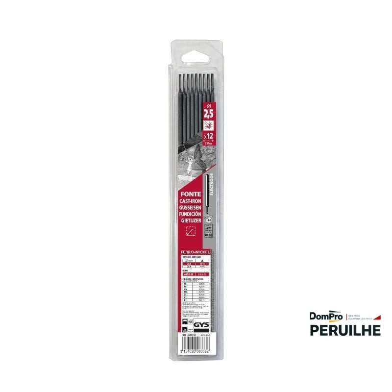Électrode fonte 2,5x350 mm lot 12 | Peruilhe