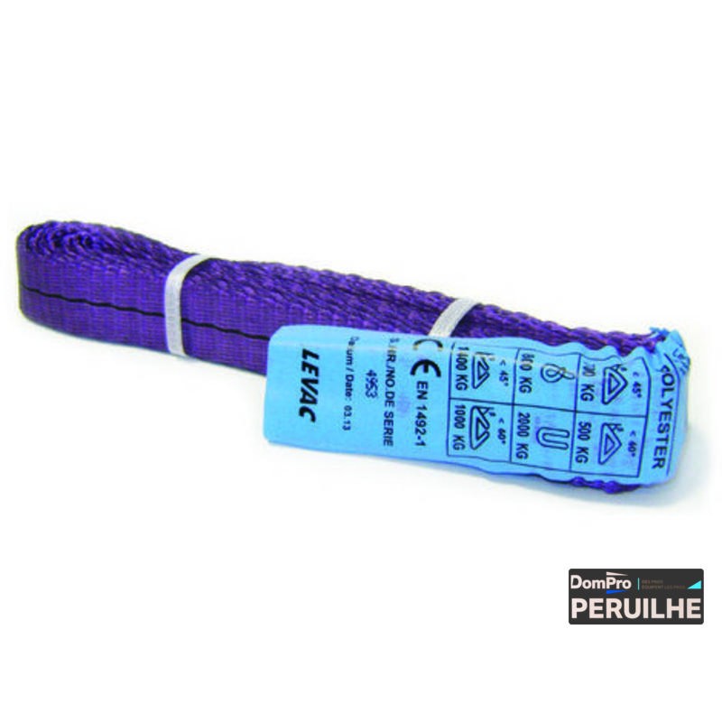 Élingue tubulaire 1T 2m Levac | Peruilhe