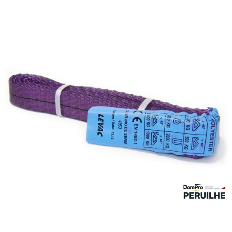Élingue sangle 1T 8m Levac | Peruilhe