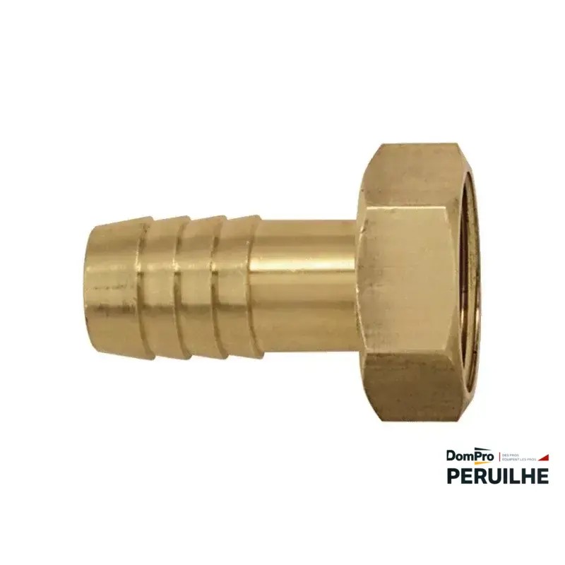 Embout cannelé femelle laiton 12x17 tuyau 12 | Peruilhe