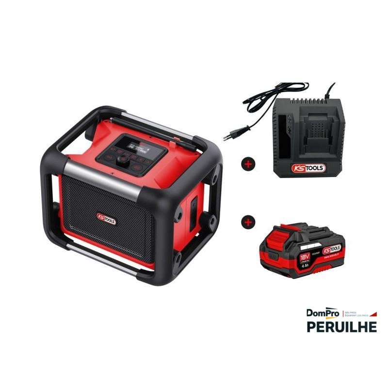 Enceinte de chantier 18V rechargeable | Peruilhe