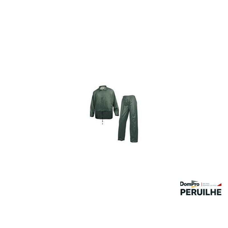 Ensemble Pluie Kaki Enduit PVC | Peruilhe